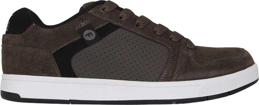 Fabric Ollie leren platte skateschoenen voor heren (Bruin)