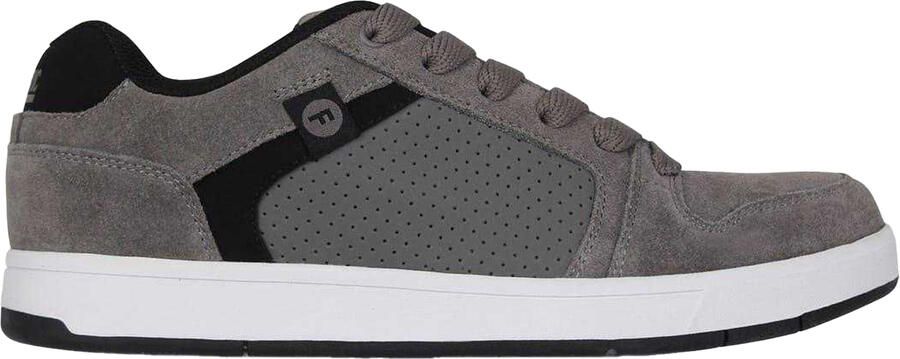 Fabric Ollie leren platte skateschoenen voor heren (Houtskool)