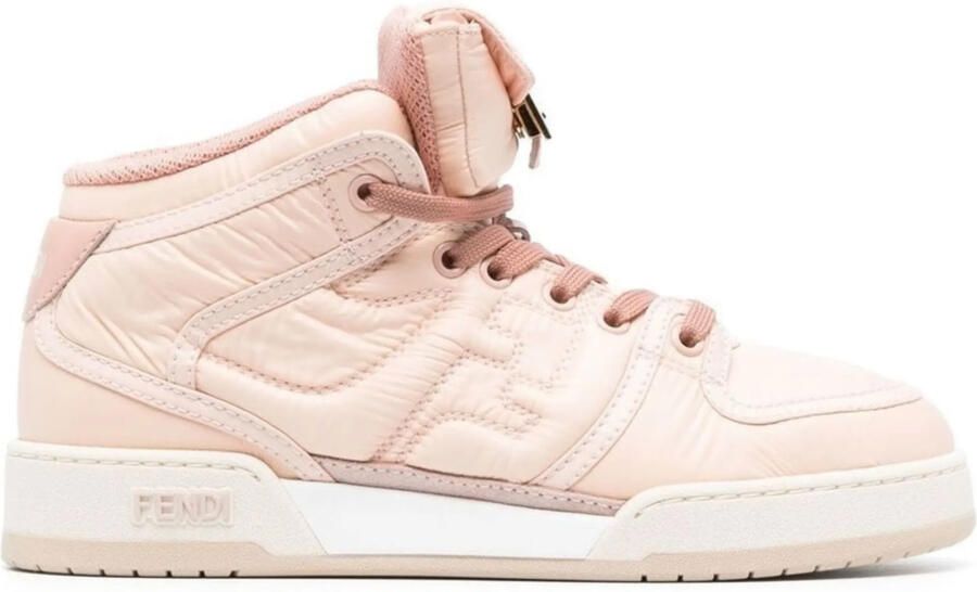 Fendi Match Baguette Mid-Top Sneakers