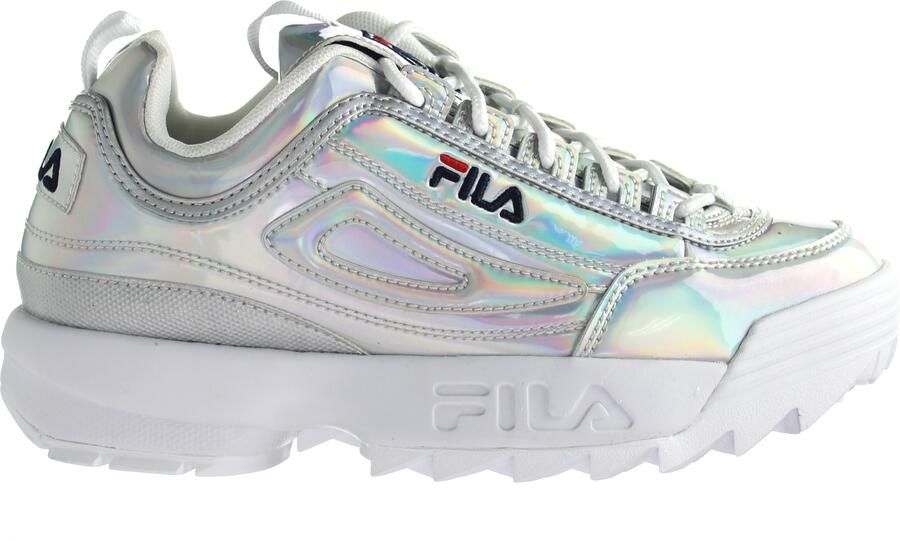 Fila Disruptor M Laag Dames Zilver Trainers