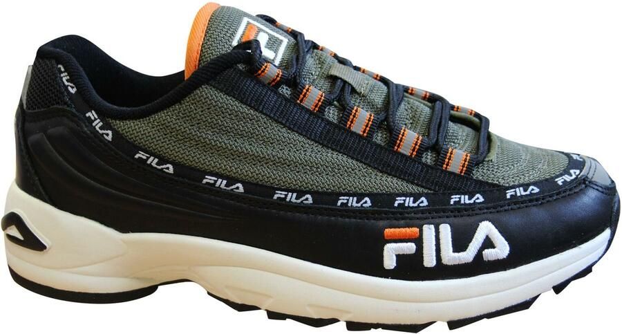 Fila DSTR97 Heren Zwart Olijf Trainers