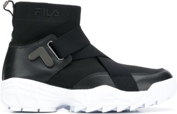 Fila Hi Top Sock Dames Zwart Schoenen
