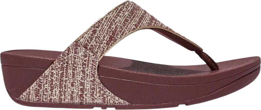 FitFlop Dames Lulu Shimmer Wave Tussenstuk Sandalen (Bruin)