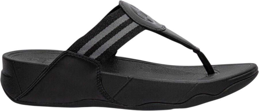 FitFlop Dames Walkstar Brede Sandalen (Zwart)