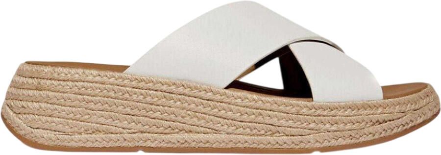 FitFlop Dames Leren Platte Slippers (Wit)