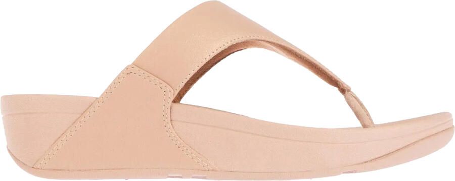 FitFlop Dames Lulu Shimmer teenpost sandalen (Beige)