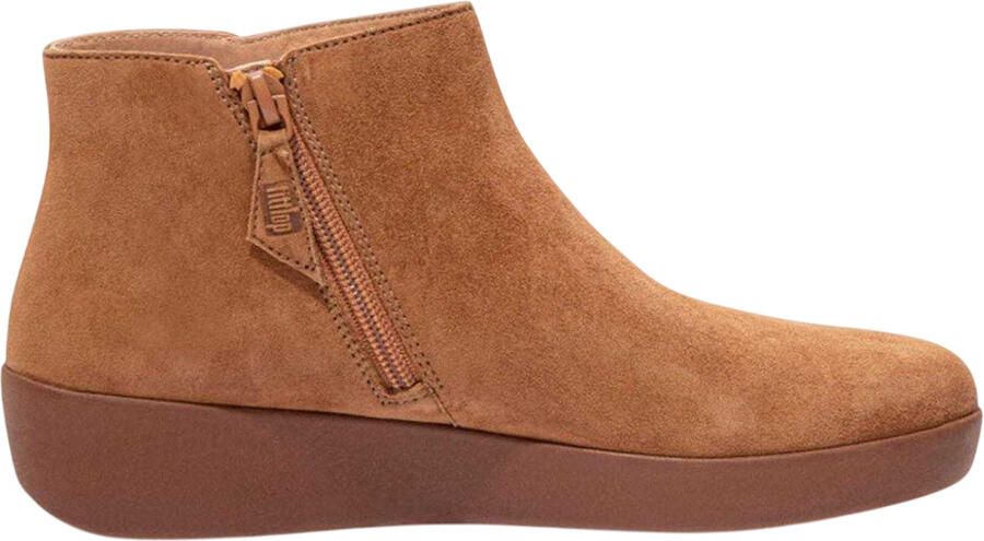 FitFlop Dames Sumi Suède Enkellaarsjes (Tan)