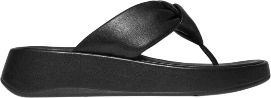 FitFlop Damesmode: leren sandalen met knoop (Zwart)