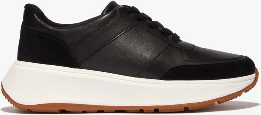 FitFlop F-mode Dames Flatform Sneakers Zwart