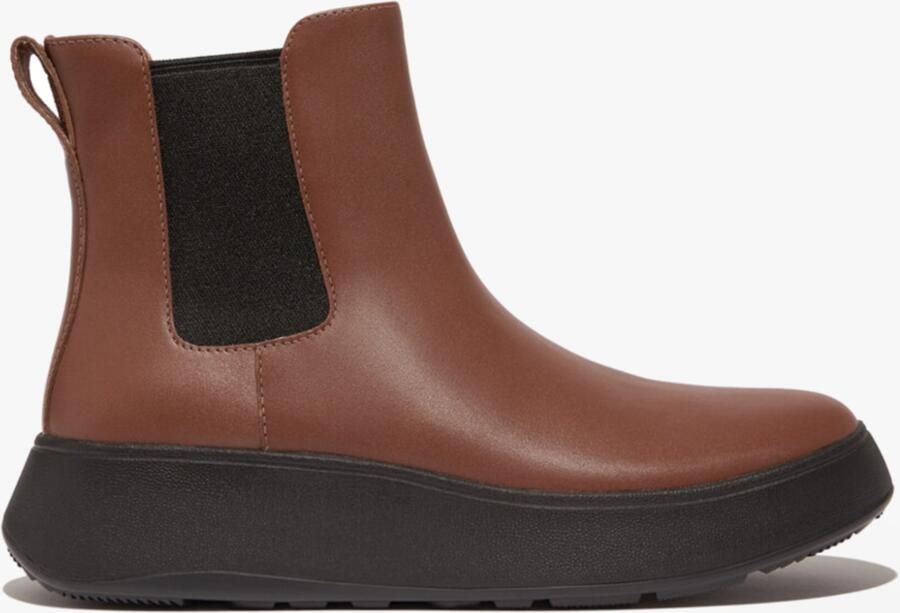 FitFlop F-MODE FLATFORM Dames Chelsea Boots Rijk Bruin