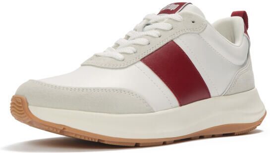 FitFlop F-mode flow sneaker leather & suede mix