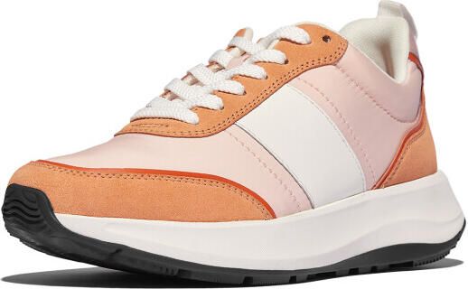 FitFlop F-mode flow sneaker nylon & suede mix