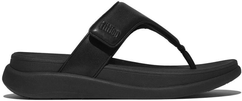 FitFlop F-mode Go Dames Tenenpost Sandalen Volledig Zwart