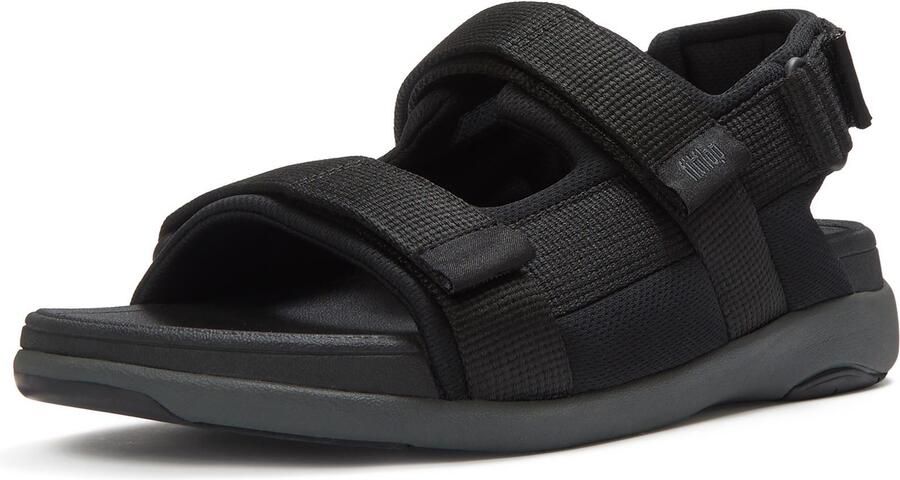 FitFlop F-Mode Go Polyester Heren Zwarte Sandalen