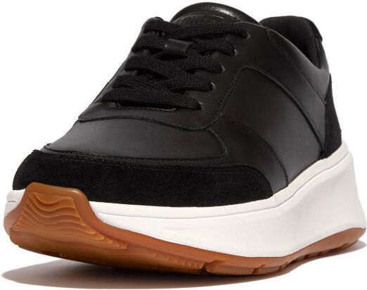 FitFlop F-mode leather suede flatform sneakers
