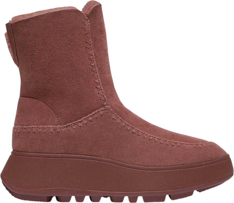 FitFlop Fit Flop Dames F-Mode Suède Flatform Winterlaarzen (Bruin)