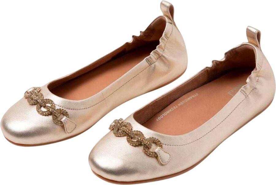 FitFlop Fit Flop Dames Allegro Sprankelende Ballerina Flats (Goud)