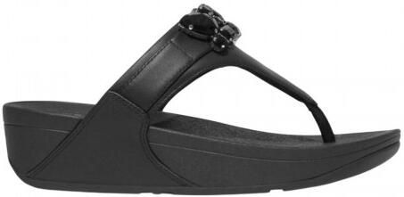 FitFlop Fit Flop Dames Lulu Leren Sandalen (Zwart)