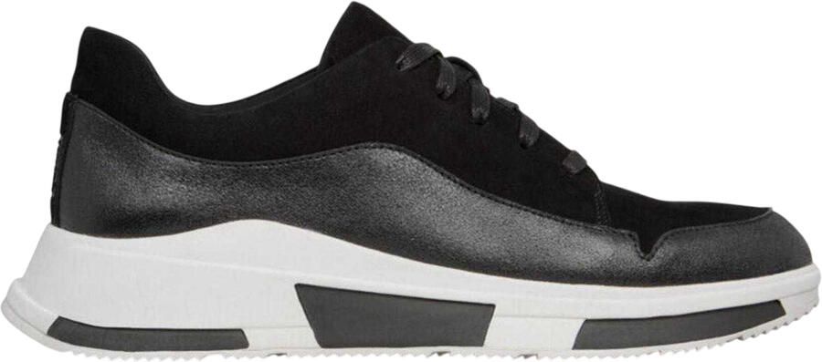 FitFlop Fit Flop Heren-sneakers van suède met dikke zool (Zwart)