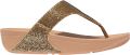 FitFlop Fit Flop Lulu Glitterball-sandalen met teenband en sleehak voor dames (Goud) - Goud