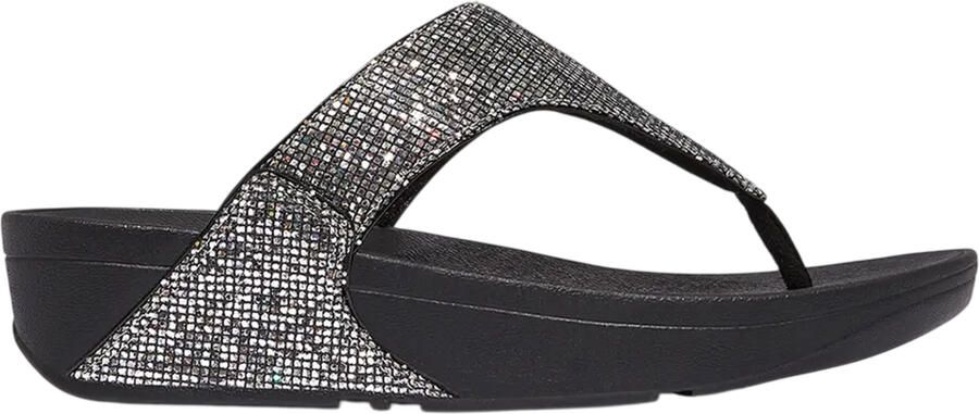 FitFlop Fit Flop Lulu Glitterball-sandalen met teenband en sleehak voor dames (Zilver)