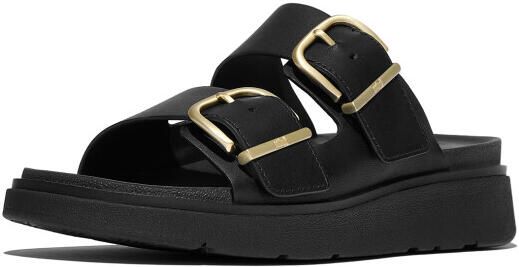 FitFlop Gen-ff buckle two-bar leather slides