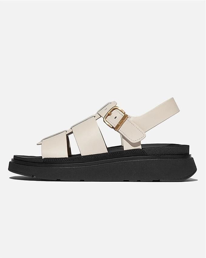 FitFlop GEN-FF Fisherman Dames Sandalen Van Leer In Beige