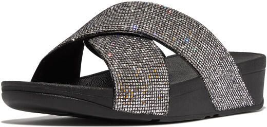 FitFlop Lulu cross slide glitterball