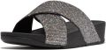 FitFlop Lulu cross slide glitterball - Zilver