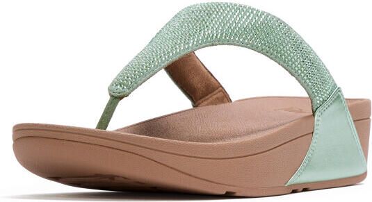 FitFlop Lulu dames teenslipper mint met glitters en sierstenen