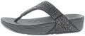 FitFlop Lulu glitter toe -thongs - Zwart