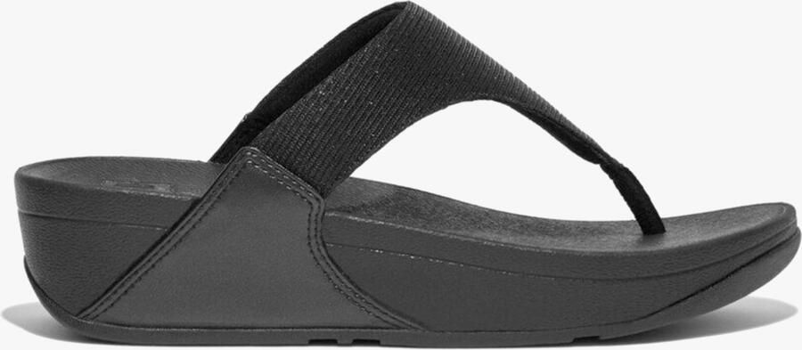 FitFlop LULU SHIMMERLUX Vrouwen Tussenstuk Sandalen Helemaal Zwart
