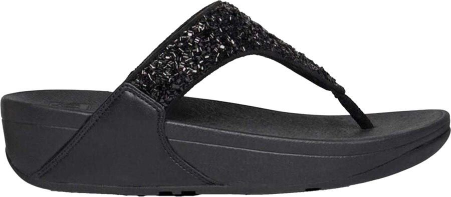 FitFlop Lulu Summerfoil-sandalen met sleehak voor dames (Zwart)