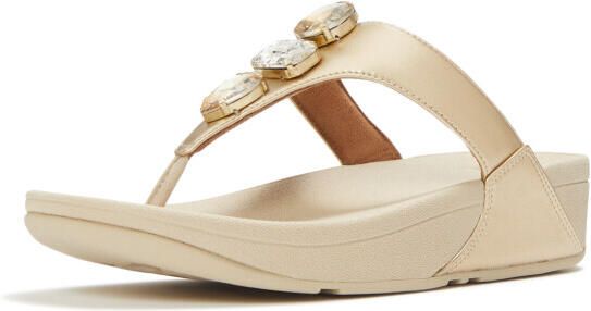 FitFlop Lulu ultra-jewel metallic toe-post sandals