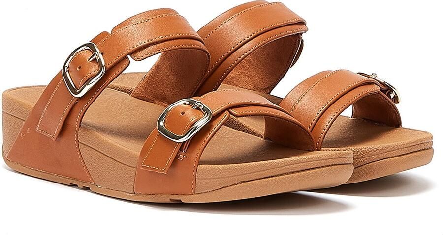 FitFlop Lulu Verstelbare Dames Tan Slippers