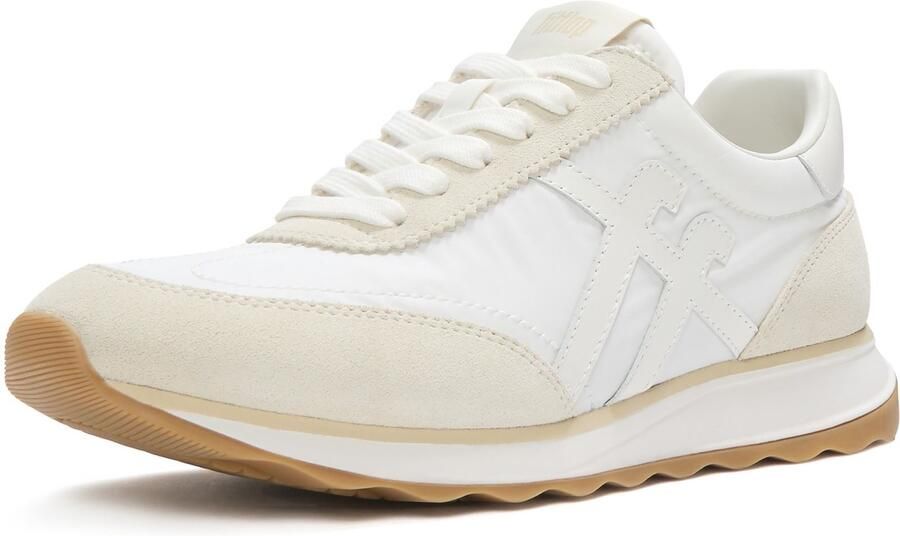 FitFlop Retro-Q FF Nylon Dames Urban White Mix Sneakers