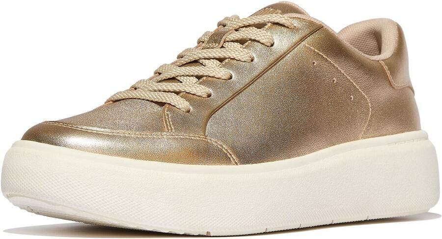 FitFlop RTG Leren Dames Platino Sneakers