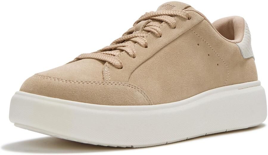 FitFlop RTG Veterschoenen Suède Dames Hazelnoot Sneakers