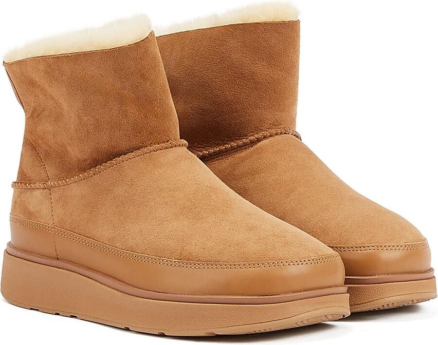 FitFlop Shearling Vrouwen Laarzen Tan