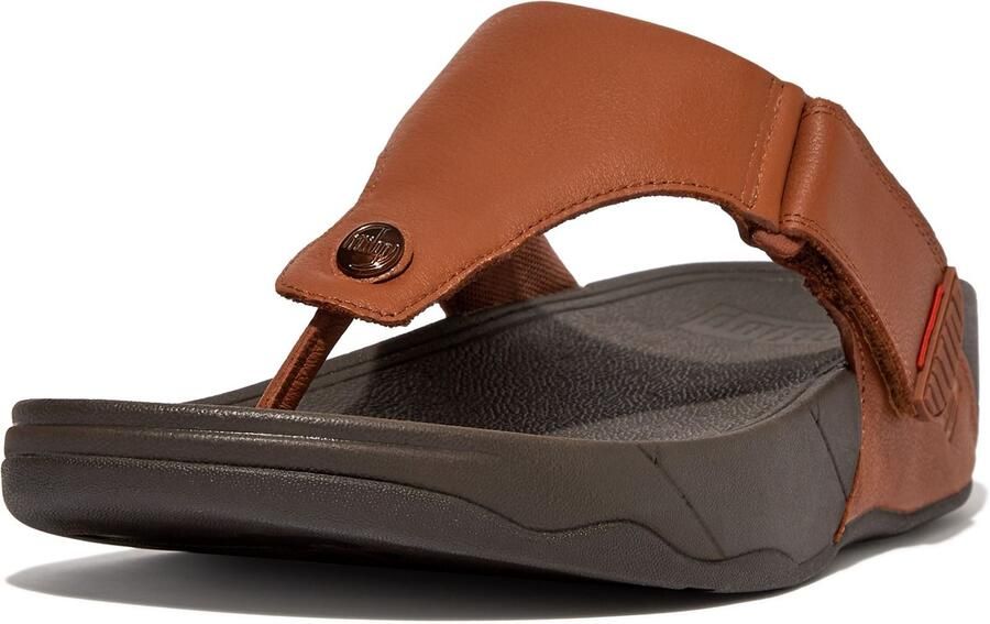 FitFlop Trakk II Lederen Heren Donkerbruin Sandalen