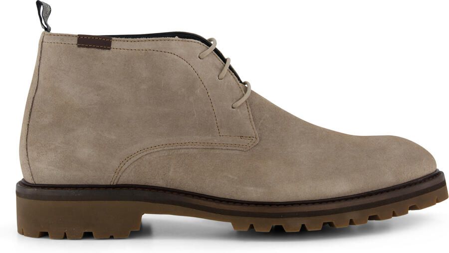 Floris van Bommel Effen veterschoen leer beige