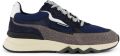 Floris van Bommel Grijze geprinte sneaker leer - Grijs