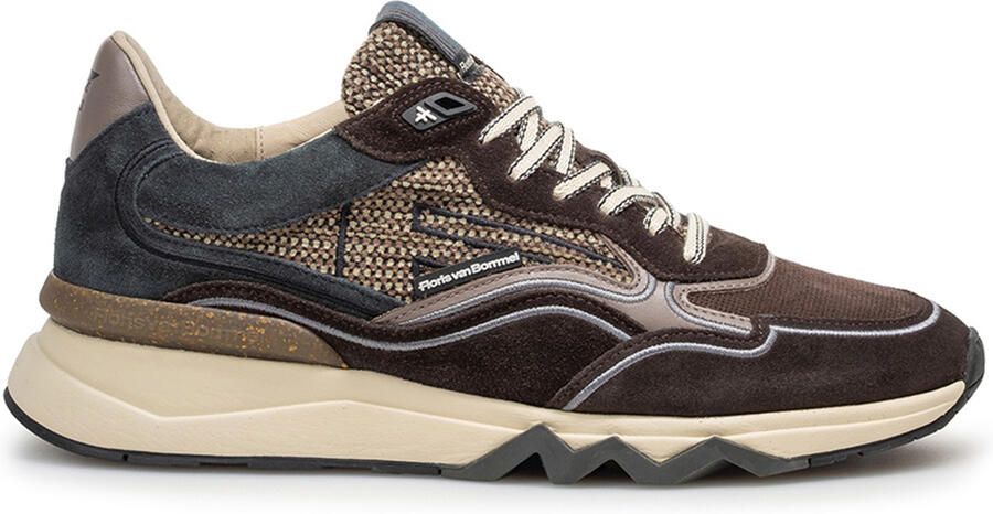 Floris van Bommel Schoenen bruin suede sneakers