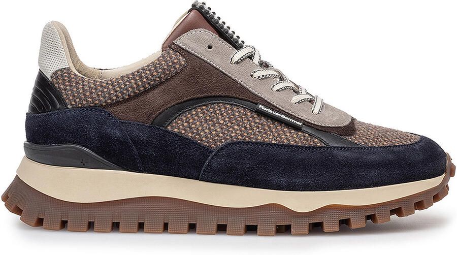 Floris van Bommel Sneaker Van Bommel De Grommer bruin vlakken