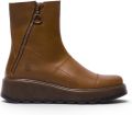 Fly London dames beige leren rits met rits op platform enkellaarzen TARP553FLY - Beige