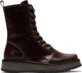 Fly London Dames Bruin RAMI043 Casual Leren Veter Enkellaarsjes - Bruin
