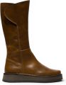 Fly London Dames Tan Leren High Pull On lange laarzen RHEA042 - Cognac