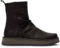 Fly London Dames Zwarte Suède Leren Rits Met Platform Enkellaarzen RENO053FLY - Zwart