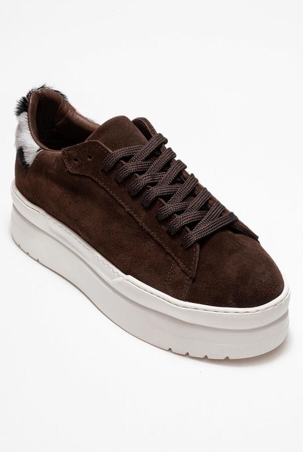 Forever & Always Anabel Leren Platform Sneakers Dames