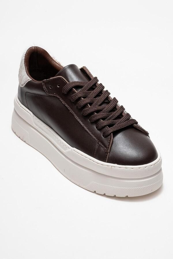 Forever & Always Anabel Leren Platform Sneakers Dames